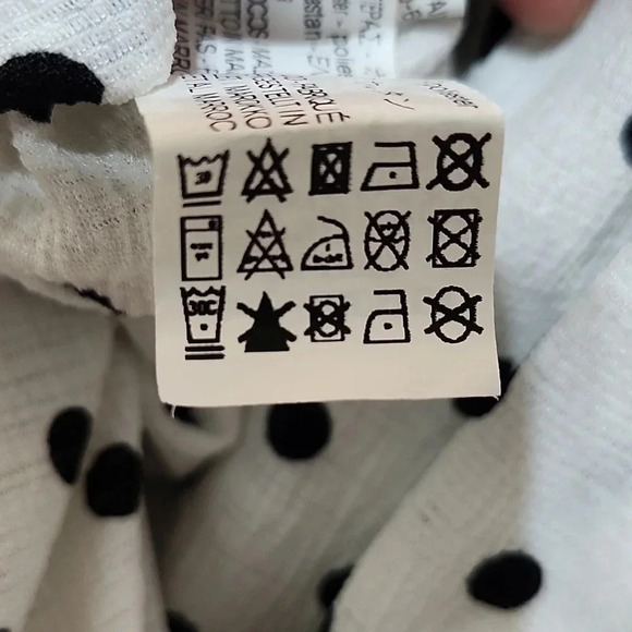 Zara Basics White Polka Dot Midi Dress – Size Small, Classic Fit & Flare - Picture 8 of 8